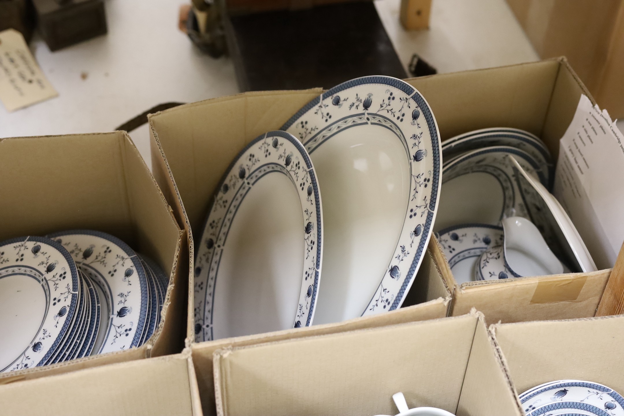 A Royal Doulton dinner and tea service, 76 pieces, Cambridge pattern